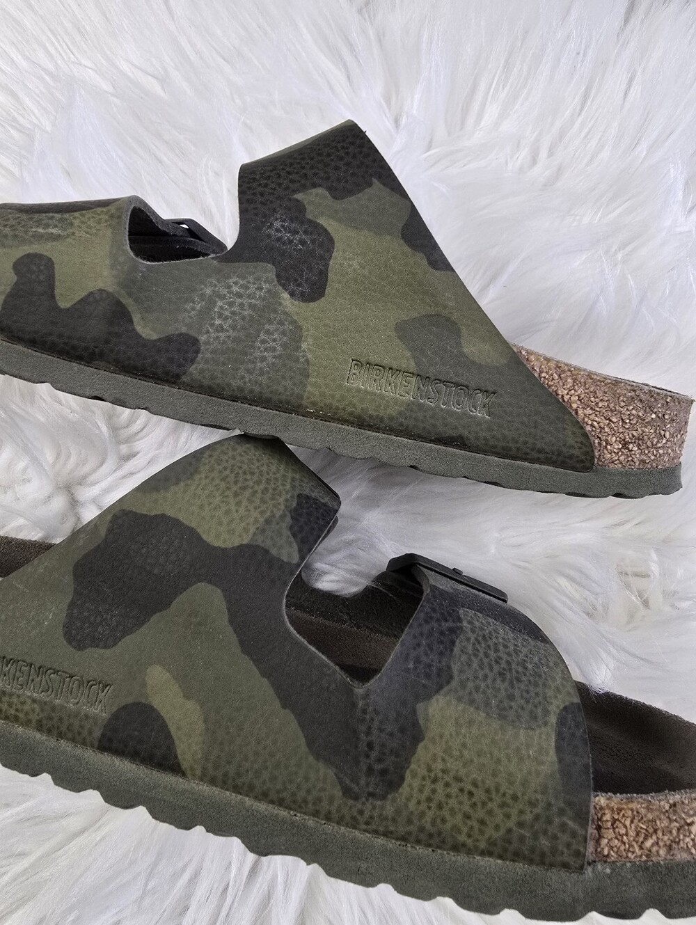 Birkenstock Arizona Camo Print Sandals 38 Narrow - Picture 11 of 13